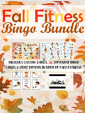 Fall Fitness Bingo BUNDLE (30 Cards & Exercise Video Demonstrations)