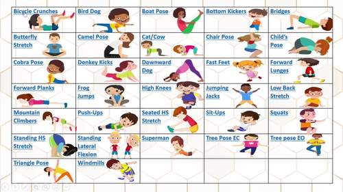 Fall Fitness Bingo BUNDLE (30 Cards & Exercise Video Demonstrations)