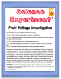Science Experiment- Fruit Electricity and the Scientific Method