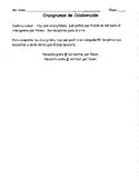 Spanish Classroom Object Collaborative Crosswords