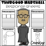 Thurgood Marshall Response Writing Coloring Drawing Sheets