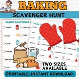 Baking Scavenger Hunt- Baking Activity Printable