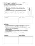 Air Pressure LAB