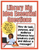 8 Library Essential Question Signs!