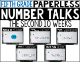 Fifth Grade PAPERLESS NUMBER TALKS- The Second 10 Weeks