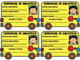 Credenciales biblioteca del aula