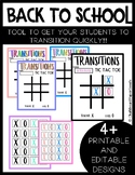 Back to School | Tic Tac Toe Transitions Game | Classroom Management