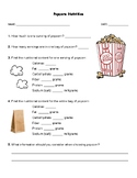 Popcorn Nutrition Labels