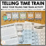 Telling Time Train Math Craft | End of Year Activities - PBL - Writing and Craft