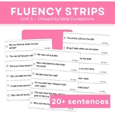 Fundations Unit 3 Fluency Strips