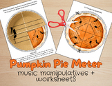 Pumpkin Pie Meter Music Manipulative Activity + Worksheets (Standards-Based)