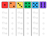 BUNDLE Kindergarten Letter Sound & Trick Word Roll & Trace!
