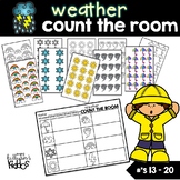 Count the Room Numbers 13-20 | Weather Theme |