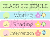 Pastel Class Schedule