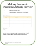 Economic Decision Making Template