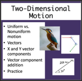 Two-Dimensional Motion and Vectors - Google Slides and PowerPoint Lesson