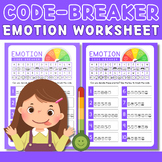 Emotion Code Breaker Worksheet | Fun and Interactive SEL Activity