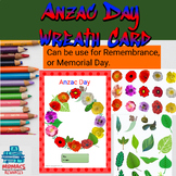 Anzac Day Craft | Wreath Cards Activity | Digital Cards | Year 5 & Year 6