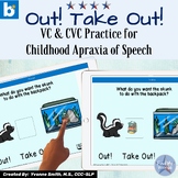 Apraxia & Speech Therapy Practice Activity Boom Cards - Out VC