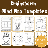 Brainstorming Template Mind Map Organize Information /PDF/Image