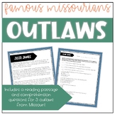 Famous Missourians: Outlaws [Reading Passages with Comprehension Checks]