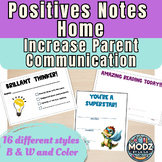 Behavior Notes Home to Parents Positive Notes home to Parents Glow and Grow