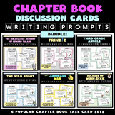 Writing Prompt Discussion Task Card Sets for 6 Popular Elementary Chapter Books