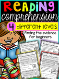 Reading Comprehension: {4 different levels}