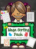 Kinder League Mega Sorting Pack for Pre K- TK- and Kinder Students