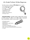 Citing & Analyzing Evidence - Sentence Starter Resource