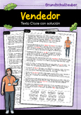 Salesperson | Cloze | Professions | Worksheet | Spanish