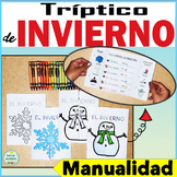 Manualidad de Invierno | TrÂ¨Âªptico | Los sentidos en invierno y vocabulario