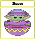 Math Pixel Art - Shapes - Easter Baby Alien