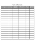 Table of Contents
