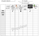 ?QuÂ¨Â¦ clase te gusta?-Speaking Act.-Classes & School (Clases y Escuela)-Spanish 1