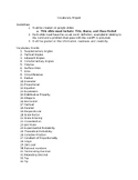 7th Grade Math Vocabulary Project- Google Slides