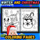 Winter & Christmas Coloring Pages - January Coloring Sheets Activities