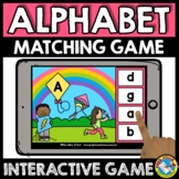 BOOM CARDS SPRING ACTIVITY ALPHABET LETTER MATCHING UPPERCASE LOWERCASE GAME ABC