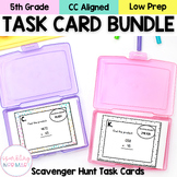 5th Grade Math Task Cards GROWING BUNDLE | Math Scavenger Hunt | Math Centers
