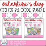 Valentine's Day Color by Code Bundle