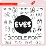 Eyes Doodle Font - W Â¦Â« D L Â¦Â® N