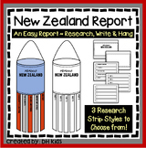 New Zealand Research Report, Geography, Country Template, Graphic Organizer