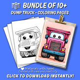 Smiling Dump Truck Coloring Sheets Â¨C 10+ Adorable Construction Vehicle Designs