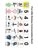 Five Little Monkeys Communication Board/ AAC