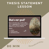 How to Write an Analysis Thesis Statement - Plan, Slides, Guided Notes, Activity