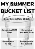 Summer Bucket List