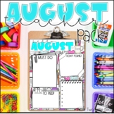 August Digital Agenda Slides, Digital Stickers, Book Reviews, and More