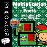 Christmas Multiplication Facts Boom Cards Bundle!