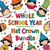 The Whole School Year Hats Crowns Craft Bundle | For Preschool and Kindergarten
