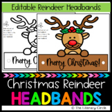 Editable Merry Christmas Reindeer Crafty Crowns/Hats/Headbands (Set 3)